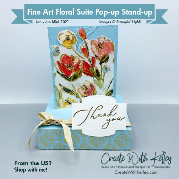Fine Art Floral Suite Pop-up Stand-Up Card