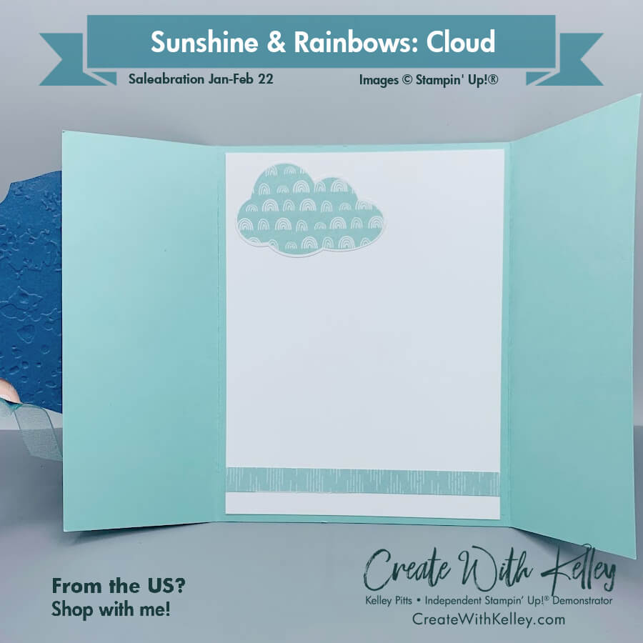 Sunshine & Rainbows DSP Pool Party Cloud inside